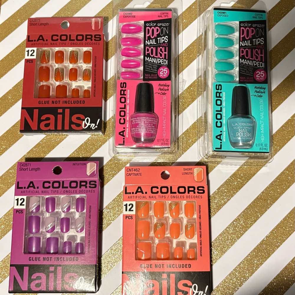 L.A. Colors Press On Nail Bundle